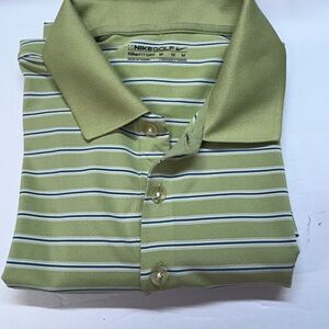 Nike Golf‎ Green and White Polo for Versatile Style Men’s Medium